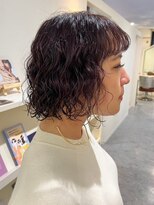 ギグス 栄店(gigs)&nbsp;似合わせスタイル/ふんわりパーマ/ミディアム