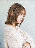 美髪セミロング