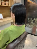 ヘア プロデュース キュオン(hair produce CUEON.)&nbsp;切りっぱなしボブ×透明感グレー