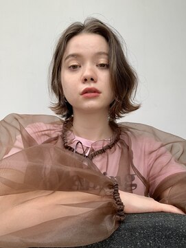 ベル 銀座5丁目店(Belle) シアベージュの柔らかボブスタイル【銀座】