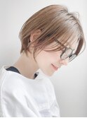 ★大人可愛い30代40代50代小顔レイヤーショートボブウルフカット