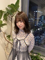 ジル ヘアデザイン ナンバ(JILL Hair Design NAMBA) レイヤーカット／ゆるふわミディアム／グレージュ／髪質改善