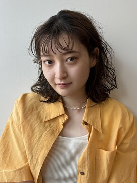 ガーデン 銀座(GARDEN) デジタルパーマ イメチェン チェリーブラウン 簡単スタイリング