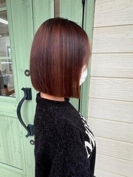 オブジェ ヘアープロデュースの写真/印象の変わるお顔周りのカットは【オブジェ】へお任せ☆素材を生かしたあなただけのスタイルをご提案！