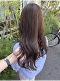 コテ巻きスタイルツヤカラー