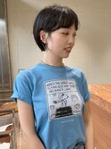 【前髪パーマ×ショート】伸ばしかけも大人可愛く