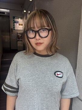 ローグ(Logue) レイヤーボブ×アンブレラカラー