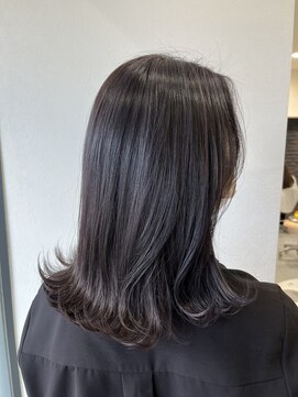 ＊ディープラベンダー×細めハイライト＊