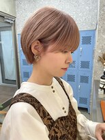 サンクマーケット 渋谷(cinq MARKET) 渋谷ブリーチカラーショートカットハイトーンヘーゼルベージュ