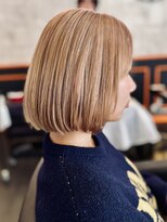 アグ ヘアー フォーキー 焼津店(Agu hair Forky)&nbsp;透明感と艶感が叶う◎柔らかベージュカラーボブ