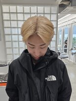 イル 天神大名店(ill)&nbsp;メンズ垢抜けハイトーンミルクティーベージュ天神大名YOKUTO