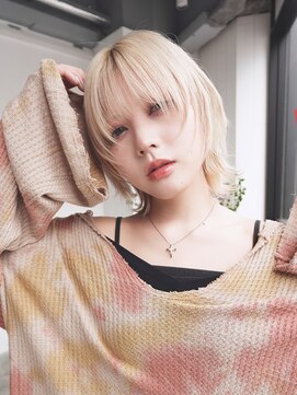 アルバム 池袋(ALBUM) ニュアンスカラーオリーブベージュフレンチカジュアル_F20190