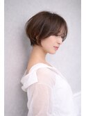 大人の前下がりショートボブ/春スタイル