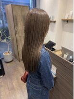 ニコリヘアワークス(nicori hair works)&nbsp;ロング×艶髪×ベージュブラウン2