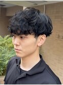 刈り上げマッシュ×無造作パーマ【八王子】