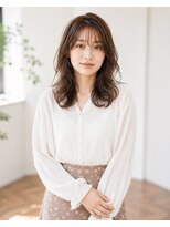 バグズ ヘアデザイン 桔梗が丘店(Baguz HAIR DESIGN)&nbsp;くびれレイヤー韓国風ミディ透明感グレージュ艶髪