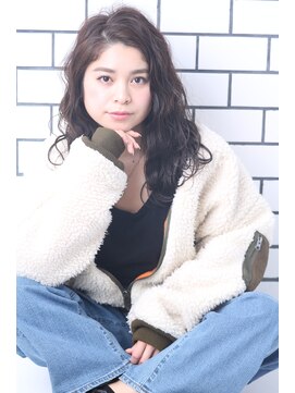 ロハス(LOHAS) 【LOHAS　川越】　　前髪なしゆるくしゃミディー