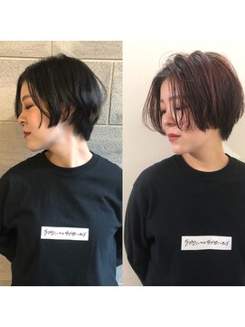 ルアウ 岡本店(LUAU) #イメチェン推し【ボルドーなショートで潔くいく秋】