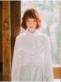 重ためボブのパーマアレンジ/20代/30代/40代/50代/岡山/表町