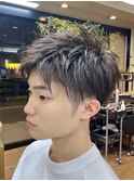 「学生向き」アップバングツーブロショート