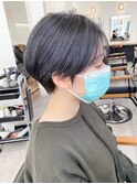 giinii_渋谷_ハンサムショート_ブルーブラック