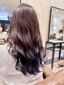 アプシー 三木店(Apsee) 赤ピンク×裾パープルカラー！