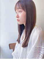 フレイムス ヘアアンドリラックス 大宮東口店(Frames)&nbsp;シースルーバングストレート【フレイムス大宮】