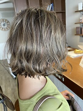 ヘアーアンドライフ ドア(hair&life Door) 【ハイライト】オリーブベージュ