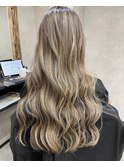 グレーベージュニュアンスカラーアッシュミルクティー
