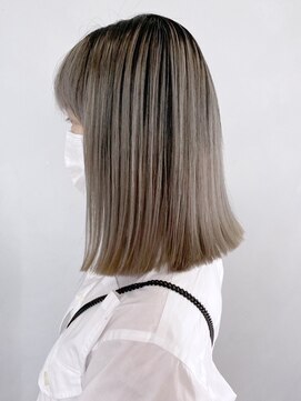 アルバム 渋谷パルコ(ALBUM) グレーグラデーション_チェリーブラウン_ba337821