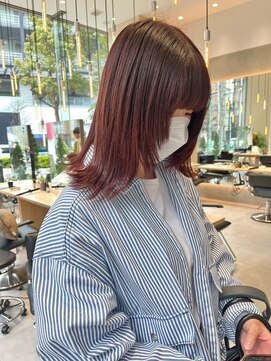 ガリカ 横浜(Gallica) 【minami】外ハネミディ/大人かわいいウルフボブ/レイヤーカット