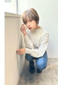 ten 内山 ショート☆グレージュカラー