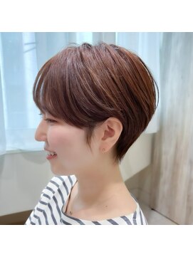 リュドール 栄(Rue D’or) オレンジブラウンショートカット20代30代イメージチェンジ