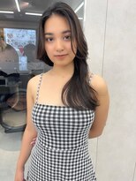 ロンド マーレ 天神大名店(Lond mare)&nbsp;顔周りカット　韓国ヘア　レイヤーカット　グレージュ　グレー系