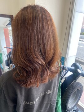 キキヘアメイク(kiki hair make) オレンジカラー