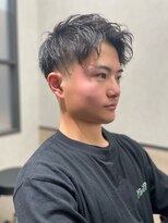 フレーム 博多店(FRAME)&nbsp;スキンフェードスパイラルパーマショート【福岡/博多】