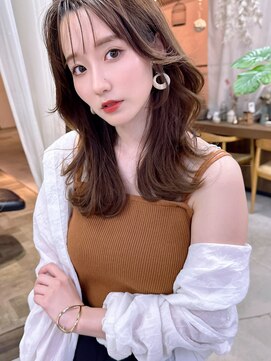 インビテーション(invitation) 大人かわいい前髪カット韓国ヘアおくれ毛20代30代