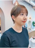 地毛風カラー/ナチュラルレイヤーカット/ショートボブ[船橋]