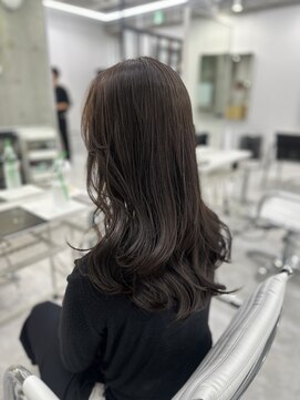 ディジョン(Dijon) 韓国顔まわりレイヤーカットグレージュオリーブベージュブラウン