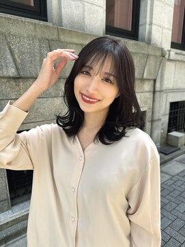 レスピア 銀座(Respia) 大人可愛い暗髪ミディアムヘア【銀座/有楽町】30代40代50代