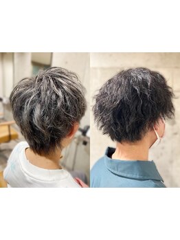 《メンズカット＋眉毛カット￥4980★当日限定￥4480》メンズ髪質改善＆ニュアンスパーマ＆韓国Styleも人気