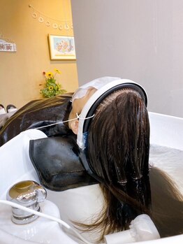 ヘアーボー ラーラ(hairbeau L'ala)の写真/髪と頭皮を大切にするサロンです♪話題の頭浸浴でリラックス＆頭皮を優しく綺麗に◎