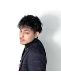メンズ大人ショート 濡れ髪 スパイラルパーマ 【RANDY】