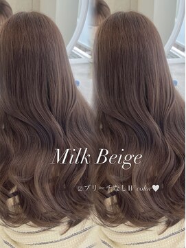 アイシー 表参道(ICY) ブリーチなしダブルカラーで明るめベージュ