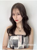 暗めのアッシュブラウン×韓国風スタイル