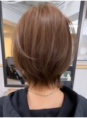 新宿/マッシュショート/丸みショート/ハンサムショート/縮毛矯正