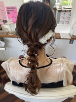 ヘアーアンドメイクアップモパ&nbsp;編み下ろし