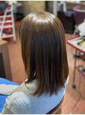大人可愛いヘルシーミディアムスタイル大人ボブ30代40代50代ボブ