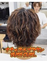 ビカム 名駅(become)&nbsp;【サーフカールパーマ】メンズカラーウルフスパイラル名古屋名駅