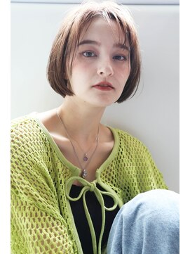 アズグロウヘアー(AS GROW HAIR) ワンレンショートボブ